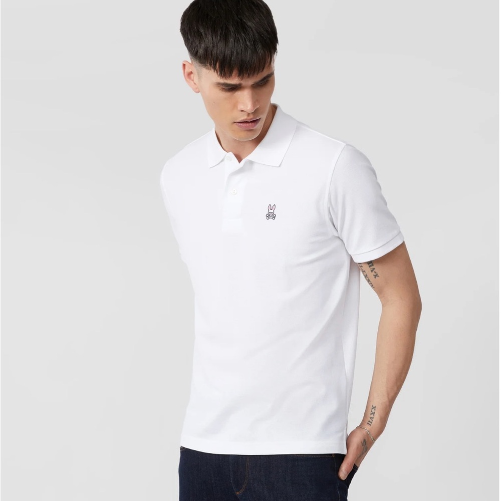 Psycho Bunny white polo